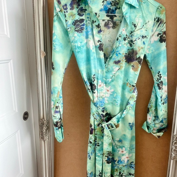 Barbaton GORGEOUS colour midi dress size 00 but fits XS - S - Picture 8 of 8